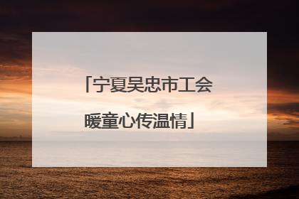 宁夏吴忠市工会暖童心传温情