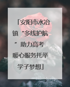安阳市水冶镇“多线护航”助力高考 暖心服务托举学子梦想