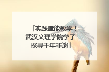 实践赋能教学！武汉文理学院学子探寻千年非遗
