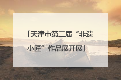 天津市第三届“非遗小匠”作品展开展