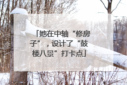 她在中轴“修房子”，设计了“鼓楼八景”打卡点