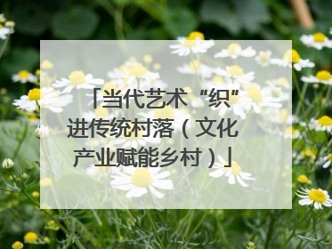 当代艺术“织”进传统村落（文化产业赋能乡村）
