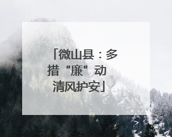 微山县：多措“廉”动 清风护安