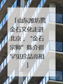 山东潍坊携金石文化走进北京，“金石宗师”陈介祺罕见珍品亮相