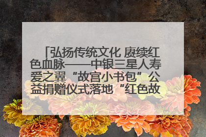 弘扬传统文化 赓续红色血脉——中银三星人寿爱之翼“故宫小书包”公益捐赠仪式落地“红色故都”江西瑞金