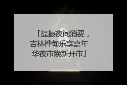 提振夜间消费，吉林桦甸乐享嘉年华夜市焕新开市
