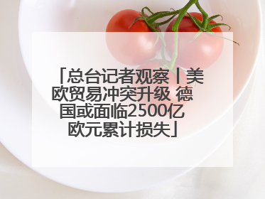 总台记者观察丨美欧贸易冲突升级 德国或面临2500亿欧元累计损失