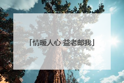 情暖人心 益老邮我