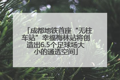 成都地铁首座“无柱车站”幸福梅林站将创造出6.5个足球场大小的通透空间