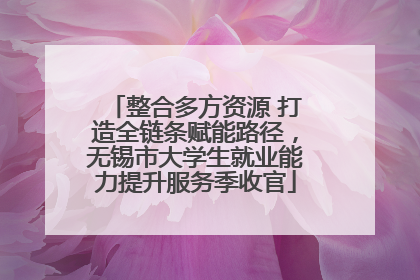 整合多方资源 打造全链条赋能路径，无锡市大学生就业能力提升服务季收官
