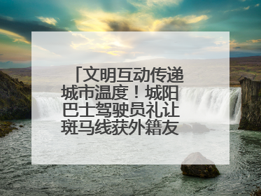 文明互动传递城市温度！城阳巴士驾驶员礼让斑马线获外籍友人鞠躬致谢