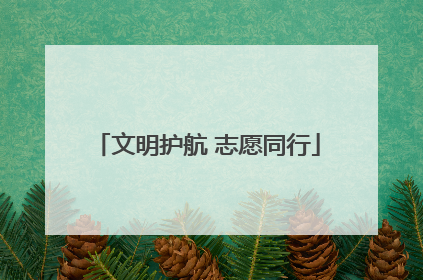 文明护航 志愿同行