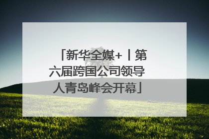 新华全媒+丨第六届跨国公司领导人青岛峰会开幕