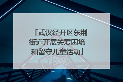 武汉经开区东荆街道开展关爱困境和留守儿童活动