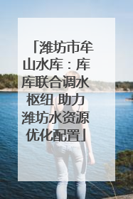 潍坊市牟山水库：库库联合调水枢纽 助力潍坊水资源优化配置