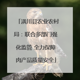 潢川县农业农村局：联合多部门强化监管 全力保障肉产品质量安全