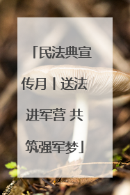 民法典宣传月丨送法进军营 共筑强军梦