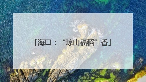 海口：“琼山福稻”香