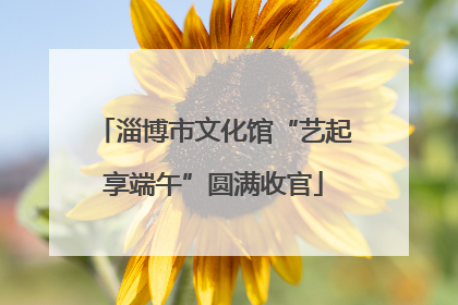 淄博市文化馆“艺起享端午”圆满收官