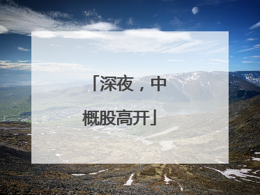 深夜，中概股高开