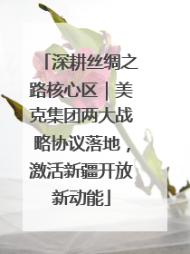 深耕丝绸之路核心区｜美克集团两大战略协议落地，激活新疆开放新动能