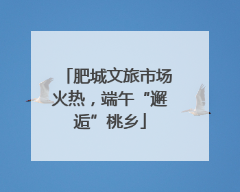 肥城文旅市场火热，端午“邂逅”桃乡
