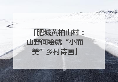 肥城黄柏山村：山野间绘就“小而美”乡村诗画