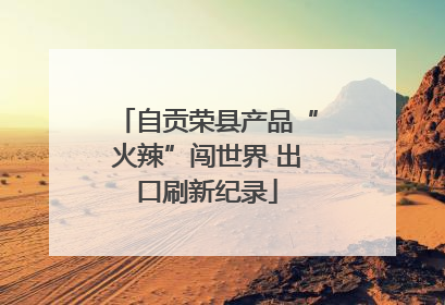 自贡荣县产品“火辣”闯世界 出口刷新纪录