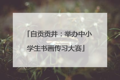 自贡贡井：举办中小学生书画传习大赛