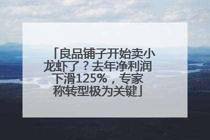 良品铺子开始卖小龙虾了？去年净利润下滑125%，专家称转型极为关键