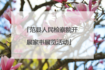 范县人民检察院开展家书展览活动