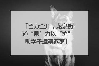 警力全开，龙泉街道“泉”力以“护”助学子握笔逐梦