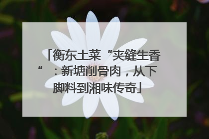 衡东土菜“夹缝生香”：新塘削骨肉，从下脚料到湘味传奇