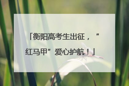 衡阳高考生出征，“红马甲”爱心护航！