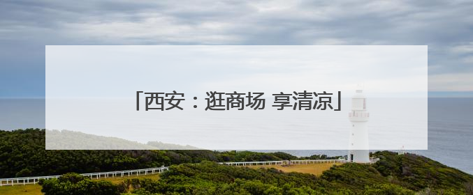 西安：逛商场 享清凉