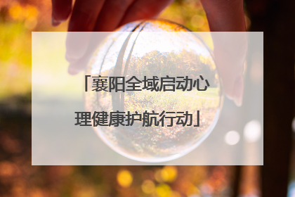 襄阳全域启动心理健康护航行动