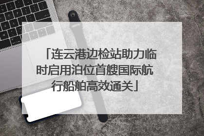 连云港边检站助力临时启用泊位首艘国际航行船舶高效通关