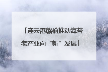 连云港赣榆推动海苔老产业向“新”发展