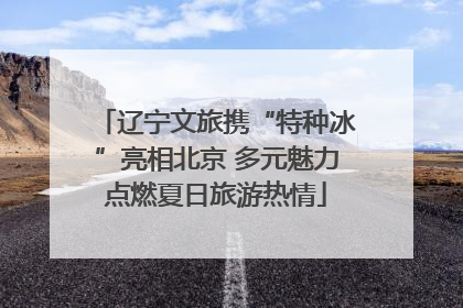 辽宁文旅携“特种冰”亮相北京 多元魅力点燃夏日旅游热情