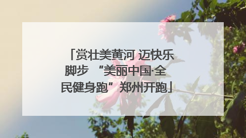 赏壮美黄河 迈快乐脚步 “美丽中国·全民健身跑”郑州开跑