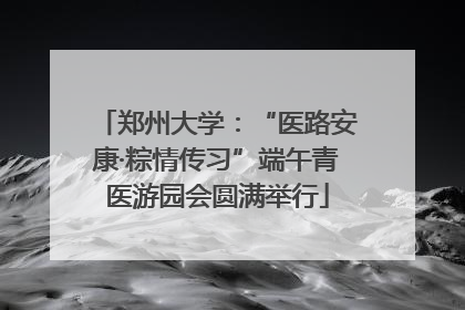 郑州大学：“医路安康·粽情传习”端午青医游园会圆满举行
