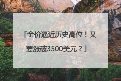 金价逼近历史高位！又要涨破3500美元？
