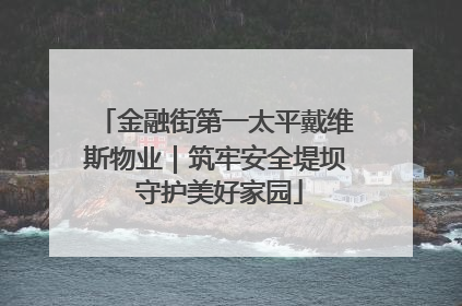 金融街第一太平戴维斯物业｜筑牢安全堤坝 守护美好家园
