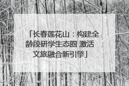 长春莲花山：构建全龄段研学生态圈 激活文旅融合新引擎