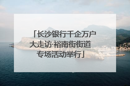 长沙银行千企万户大走访·裕南街街道专场活动举行