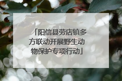 阳信县劳店镇多方联动开展野生动物保护专项行动
