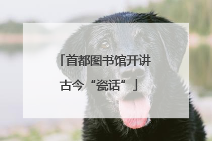 首都图书馆开讲古今“瓷话”