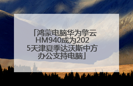 鸿蒙电脑华为擎云 HM940成为2025天津夏季达沃斯中方办公支持电脑