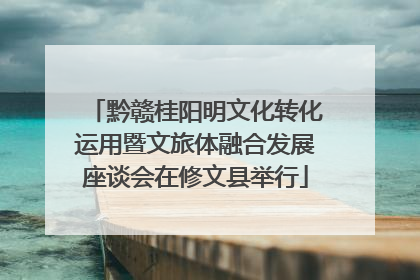 黔赣桂阳明文化转化运用暨文旅体融合发展座谈会在修文县举行