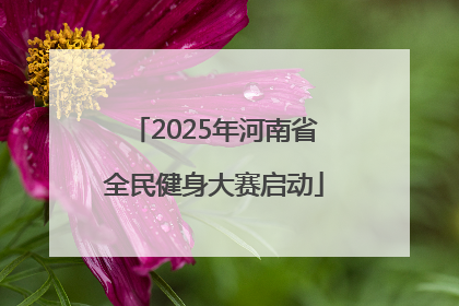 2025年河南省全民健身大赛启动